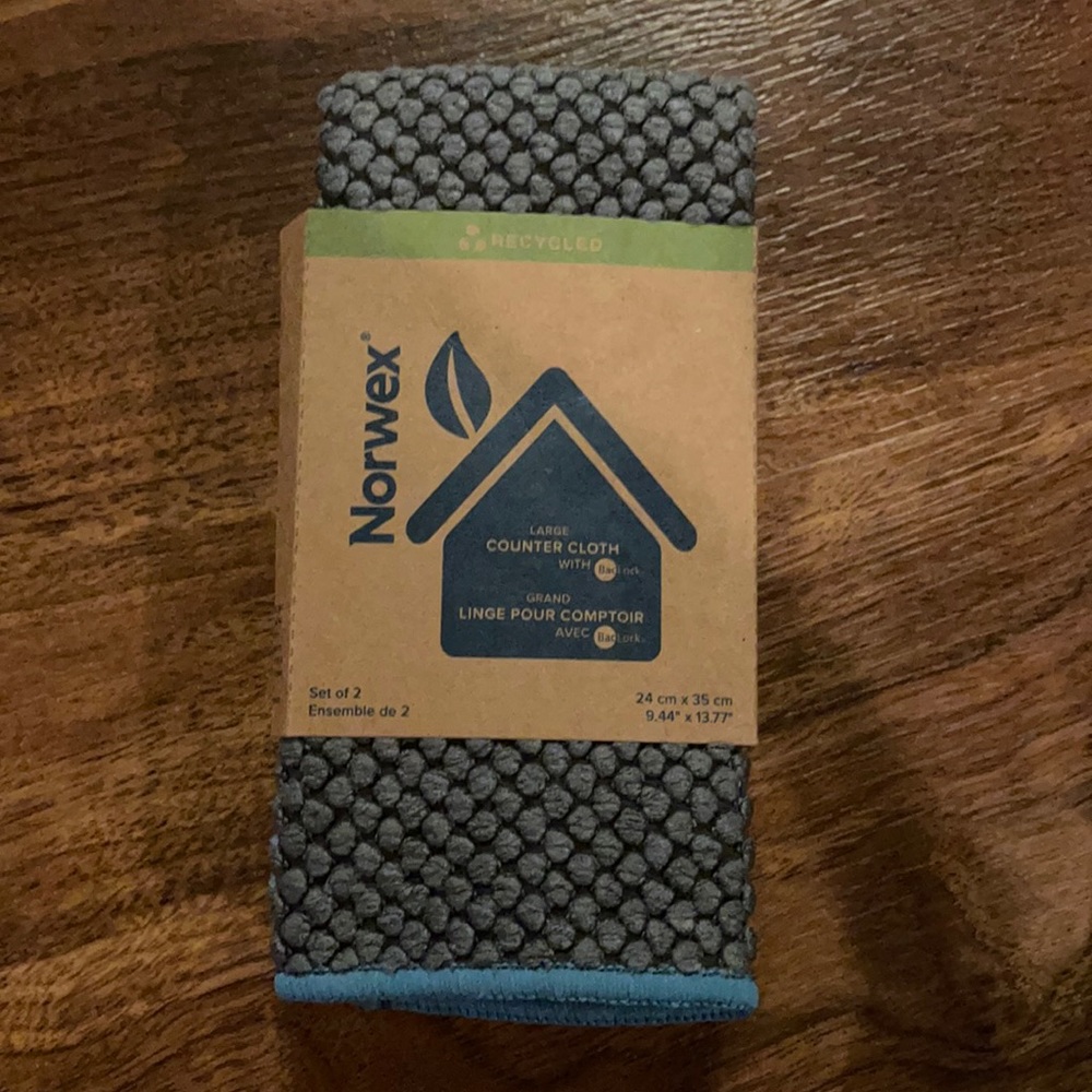 Norwex Large Counter Cloth Set of 2